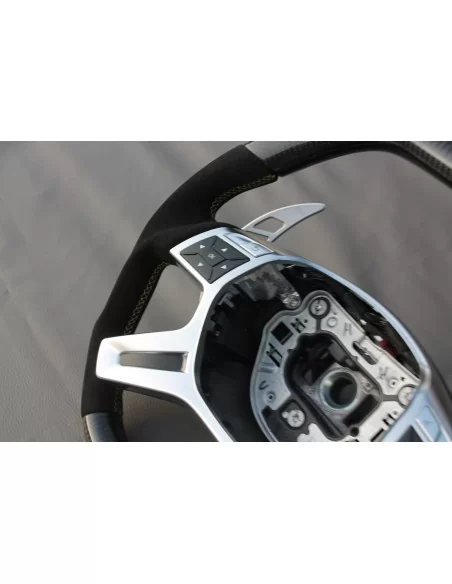  - Steering Wheels - 梅赛德斯-奔驰 E 级 G 级 GL 级 ML-CLass W166 X166 W463 碳阿尔坎塔拉方向盘 - 3 - 这款适用于梅赛德斯-奔驰 E 级轿车和 G 级轿车的碳阿尔坎塔拉（Alcantara）方向盘