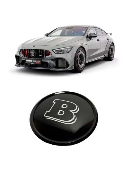  - Logos & Emblems - Plastic Brabus front grille badge for Mercedes-Benz GT 4 door Coupe - 1 - Enhance your Mercedes-Benz GT 4-d