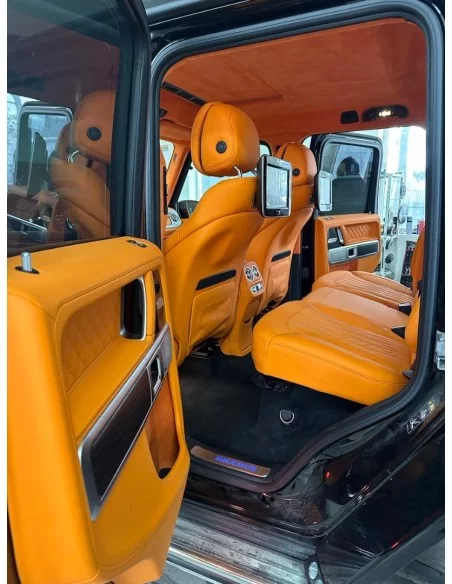  - Volante - Brabus arancione Rivestimento interno rigenerato per Mercedes Benz W463A Classe G Wagon - 3 - Acquista i rivestimen