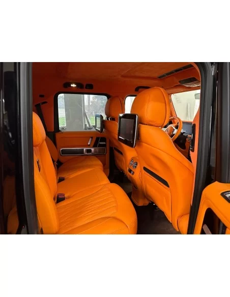  - Volante - Brabus arancione Rivestimento interno rigenerato per Mercedes Benz W463A Classe G Wagon - 5 - Acquista i rivestimen