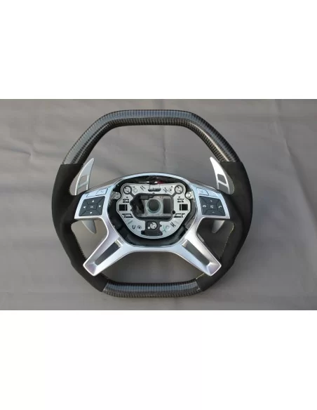  - Steering Wheels - 梅赛德斯-奔驰 E 级 G 级 GL 级 ML-CLass W166 X166 W463 碳阿尔坎塔拉方向盘 - 10 - 这款适用于梅赛德斯-奔驰 E 级轿车和 G 级轿车的碳阿尔坎塔拉（Alcantara）方向