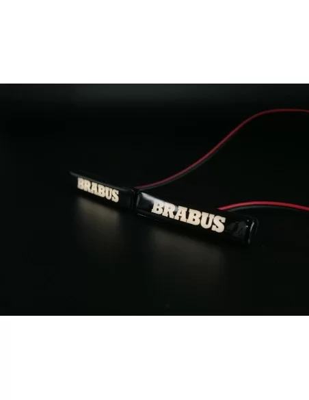  - logo & Emblems - Emblema Brabus a LED BIANCO per inserti parafango Kit carrozzeria Brabus Widestar Mercedes W463A - 2 - Aggio