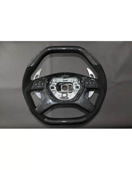  - Steering Wheels - Mercedes-Benz E-Class G-Class GL-Class ML-CLass W166 X166 W463 Steering Wheel Carbon Alcantara - 5 - Enhanc