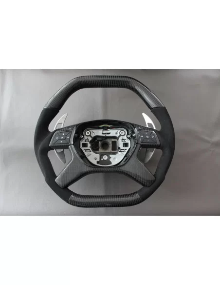  - Steering Wheels - Mercedes-Benz E-Class G-Class GL-Class ML-CLass W166 X166 W463 Steering Wheel Carbon Alcantara - 7 - Enhanc