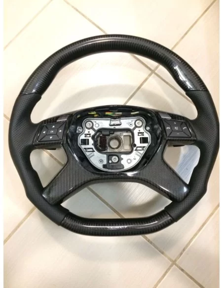  - Steering Wheels - 梅赛德斯-奔驰 E 级 G 级 GL 级 ML-CLass W166 X166 W463 碳皮方向盘 - 1 - 为您的梅赛德斯-奔驰 E 级车、G 级车、GL 级车或 ML 级车配备这款集豪华与耐用于一身的高档碳