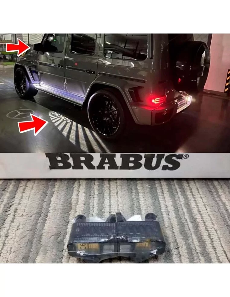  - Mercedes Benz - BELEUCHTUNG BRABUS LOGO LCD PROJEKTOR FÜR MERCEDES-BENZ W463A G-WAGON - 1 - Beleuchten Sie Ihren Mercedes-Ben