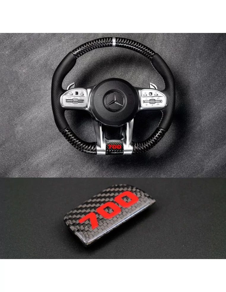  - Steering Wheels - Сarbon fiber Brabus 700 Emblem Badge for AMG Steering Wheels Mercedes G-Class W463A - 1 - Upgrade your Merc