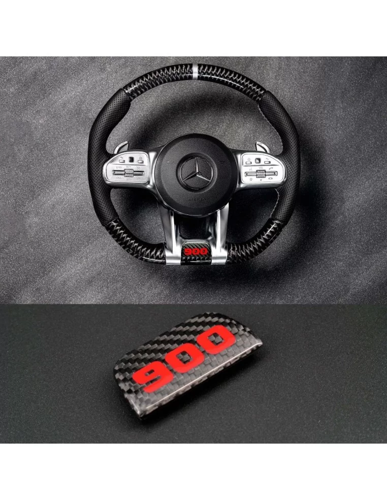  - Steering Wheels - Emblemat Brabus 900 z włókna węglowego dla kierownic AMG Mercedes G-Class W463A - 1 - Ulepsz swoją kierowni