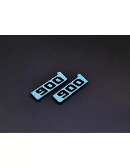  - logo & Emblems - Metallic Brabus 900 BITURBO Tiffany Kotflügel Emblem Logo-Plaketten für Mercedes-Benz W463A G-Klasse - 3 - V