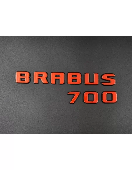  - Logos & Emblems - Brabus 700 emblem logo ORANGE metallic for Mercedes-Benz W463A W464 G-Class - 2 - Enhance your Mercedes-Ben