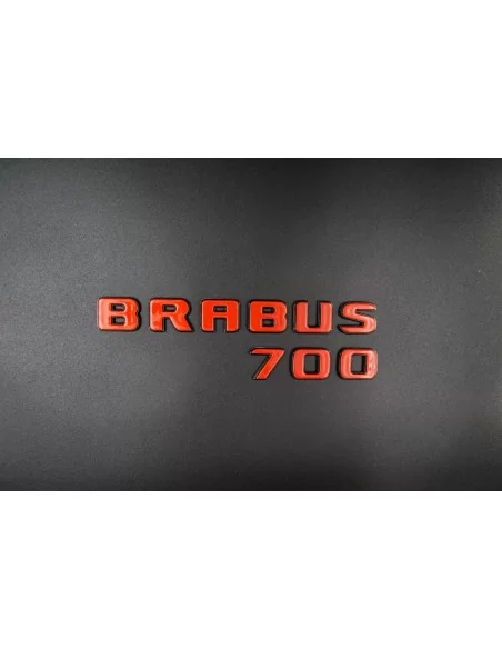  - Logos & Emblems - Brabus 700 emblem logo ORANGE metallic for Mercedes-Benz W463A W464 G-Class - 3 - Enhance your Mercedes-Ben