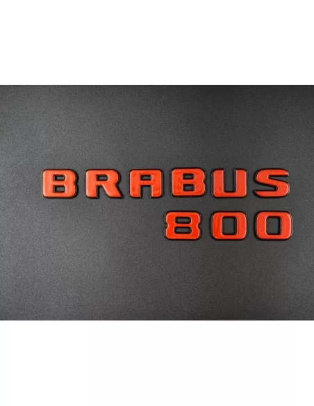  - logo & Emblems - Brabus 800 Emblem Logo ORANGE metallic für Mercedes-Benz W463A W464 G-Klasse - 2 - Veredeln Sie Ihren Merced