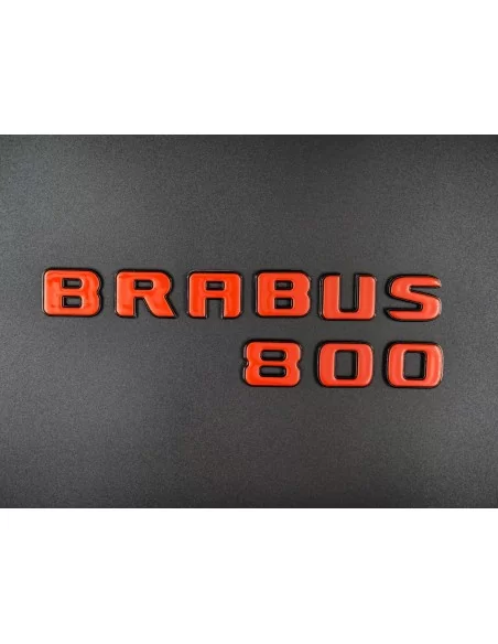  - logo & Emblems - Brabus 800 Emblem Logo ORANGE metallic für Mercedes-Benz W463A W464 G-Klasse - 3 - Veredeln Sie Ihren Merced