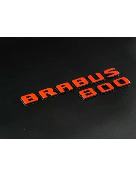  - logo & Emblems - Brabus 800 Emblem Logo ORANGE metallic für Mercedes-Benz W463A W464 G-Klasse - 4 - Veredeln Sie Ihren Merced