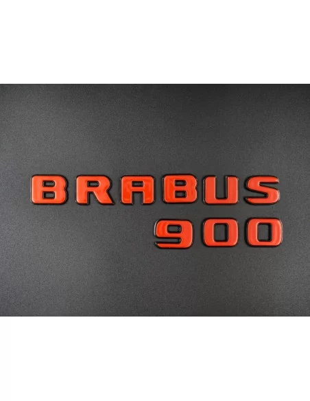  - Logos & Emblems - Brabus 900 emblem logo ORANGE metallic for Mercedes-Benz W463A W464 G-Class - 2 - Enhance your Mercedes-Ben