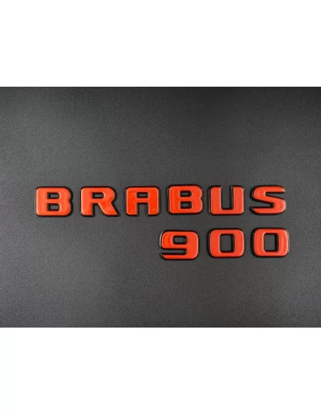  - Logos & Emblems - Brabus 900 emblem logo ORANGE metallic for Mercedes-Benz W463A W464 G-Class - 3 - Enhance your Mercedes-Ben