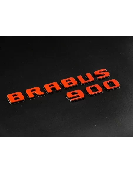  - Logos & Emblems - Brabus 900 emblem logo ORANGE metallic for Mercedes-Benz W463A W464 G-Class - 4 - Enhance your Mercedes-Ben