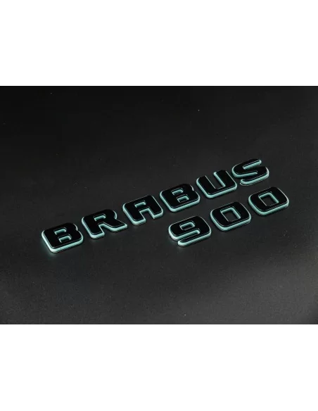  - logo & Emblems - Set di stemmi Brabus 900 Tiffany metallizzati con emblemi neri per Mercedes-Benz Classe G w463a w464 - 4 - V