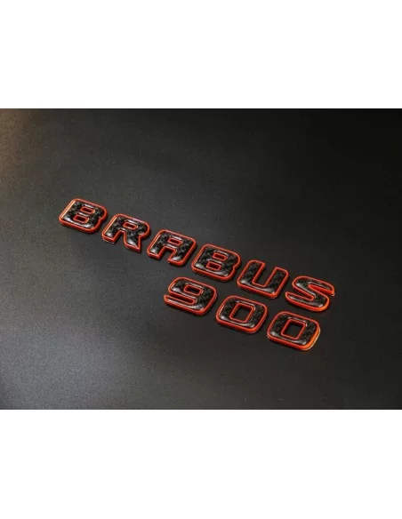  - logo & Emblems - Brabus 900 pomarańczowy z karbonowym emblematem dla Mercedes-Benz W463A - 4 - Ulepsz swój Mercedes-Benz W463