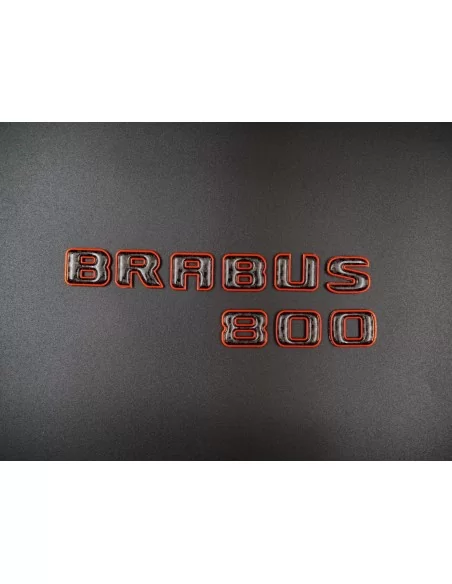  - logo & Emblems - Brabus 800 arancione con emblema in carbonio per Mercedes-Benz W463A - 2 - Elevate la vostra Mercedes-Benz W