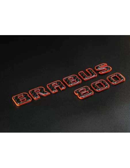  - logo & Emblems - Brabus 800 orange mit Carbon-Emblem für Mercedes-Benz W463A - 3 - Veredeln Sie Ihren Mercedes-Benz W463A mit