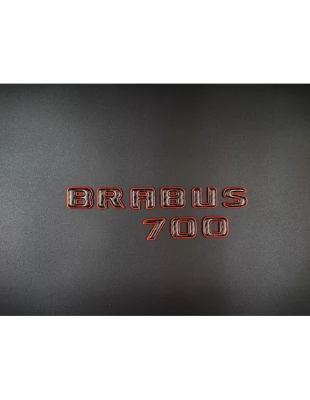  - logo & Emblems - Brabus 700 pomarańczowy z karbonowym emblematem dla Mercedes-Benz W463A - 3 - Podnieś swój Mercedes-Benz W46