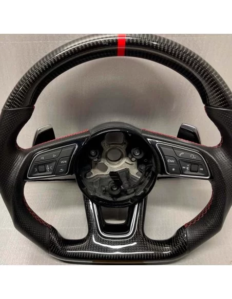  - Steering Wheels - Custom Audi S5 steering wheel with carbon and red zero point - 1 - Upgrade your ride with a Custom Audi S5 