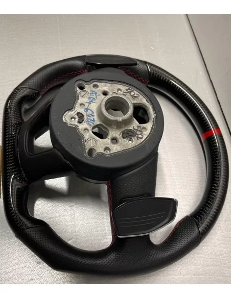  - Steering Wheels - 定制奥迪 S5 方向盘，碳纤维和红色零点装饰 - 2 - 定制奥迪 S5 方向盘，采用碳纤维和醒目的红色零点，为您的座驾升级。立即订购，体验独一无二的触感！✉️✨