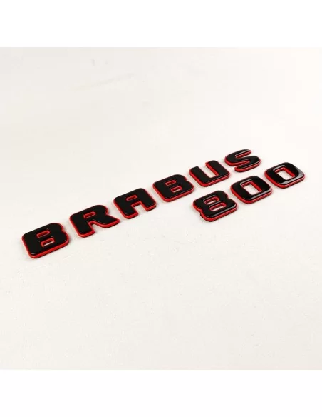  - logo & Emblems - Distintivi posteriori Brabus 800 emblema rosso con logo nero per Mercedes-Benz Classe G W463A - 4 - Aggiorna