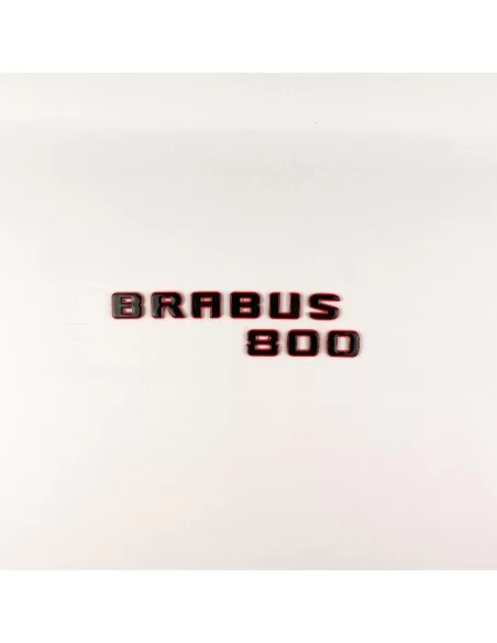  - logo & Emblems - Distintivi posteriori Brabus 800 emblema rosso con logo nero per Mercedes-Benz Classe G W463A - 5 - Aggiorna