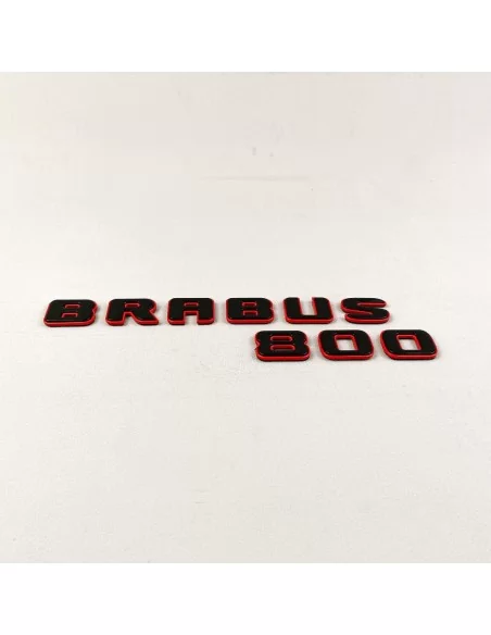  - logo & Emblems - Distintivi posteriori Brabus 800 emblema rosso con logo nero per Mercedes-Benz Classe G W463A - 6 - Aggiorna