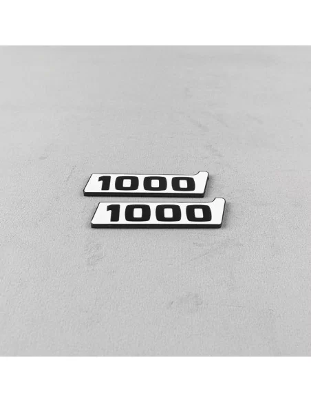  - Logos & Emblems - WHITE Brabus rocket 1000 badge emblem set for Mercedes-Benz cars GT 2024 - 2 - Upgrade your Mercedes GT 202