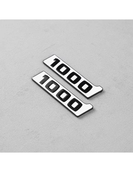  - Logos & Emblems - WHITE Brabus rocket 1000 badge emblem set for Mercedes-Benz cars GT 2024 - 4 - Upgrade your Mercedes GT 202