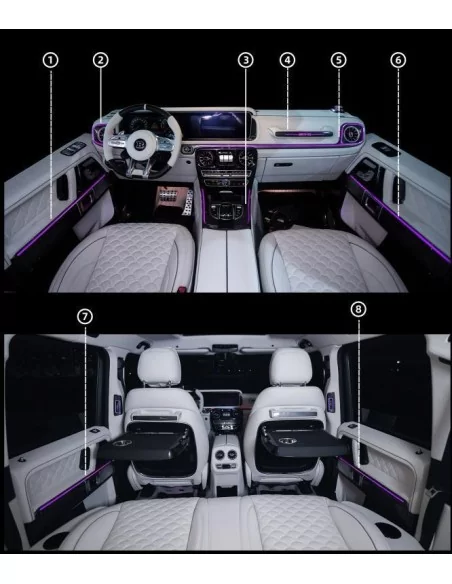  - Mercedes-Benz - AMG interior with LED lighting for Mercedes-Benz W463A W464 G-Class - 3 - Elevate your Mercedes-Benz W463A W4