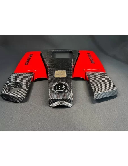  - Mercedes Benz - Couvercle moteur AMG en fibre de carbone avec filtre à air Brabus rouge pour Mercedes G-Wagon W463 G63 - 4 - 