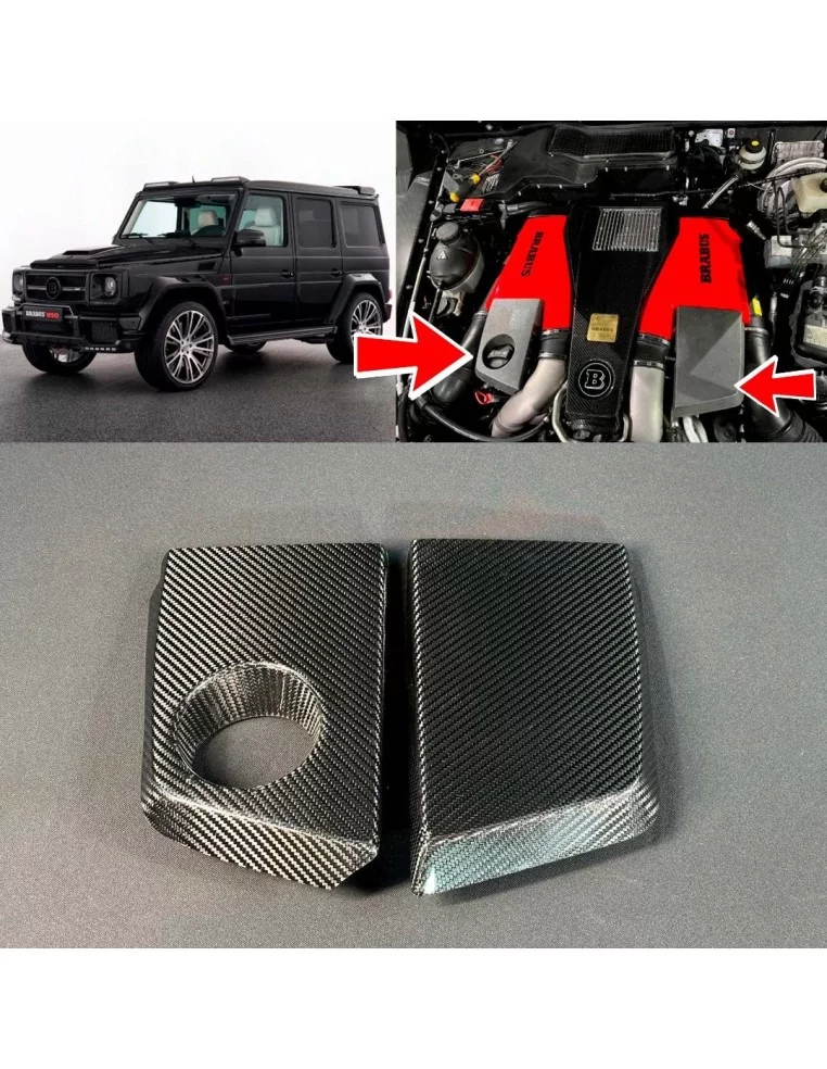  - Mercedes Benz - Rivestimento motore AMG in fibra di carbonio per Mercedes-Benz G-Wagon W463 G63 - 1 - Acquista il rivestiment