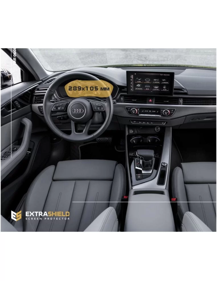  - AUDI - Audi A4 (B9) Pre-facelift 2015 - 2020 Cyfrowy prędkościomierz Audi Virtual Cockpit 12" Osłona ekranu ExtraShield - 1 -