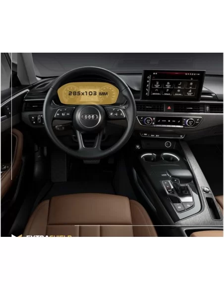  - AUDI - 奥迪 A4 (B9) Facelift 2019 - Present 数字式车速表 奥迪虚拟驾驶舱 12.3" ExtraShield 护镜 - 1 - 使用 ExtraShield 12.3" 屏幕保护膜保护您的奥迪 A4 (B9) 