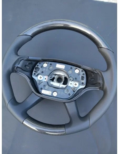  - Steering Wheels - 奔驰 S 级 W221 碳皮方向盘 - 2 - 使用梅赛德斯-奔驰 S 级 W221 碳纤维真皮方向盘，提升您的驾驶体验。豪华与性能的完美融合！✉️✏️