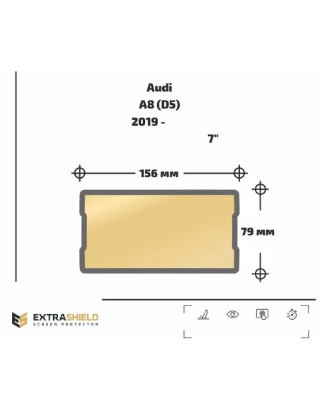  - AUDI - Ochraniacz ekranu Audi A8 (D5) 2019 - Present Mobile office 7" ExtraShield Screeen Protector - 1 - Chroń swoje Audi A8