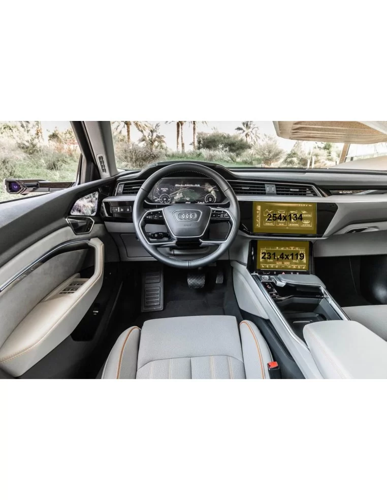  - AUDI - Audi E-tron 2018 - Presente Multimedia + Climate-Control 10,1-8,6" ExtraShield Screeen Protector - 1 - Proteggete gli 