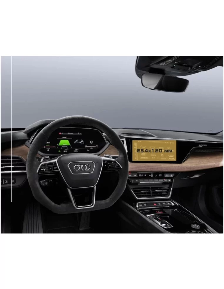  - AUDI - 奥迪 E-tron GT (RS) 2021 - 现在 多媒体 10.1" ExtraShield Screeen 保护器 - 1 - 使用 ExtraShield 保护奥迪 E-tron GT 的 10.1 英寸多媒体屏幕，确保每次旅