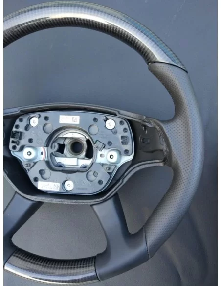  - Steering Wheels - Mercedes-Benz S-Class W221 Steering Wheel Carbon Leather - 5 - Enhance your driving experience with the Mer