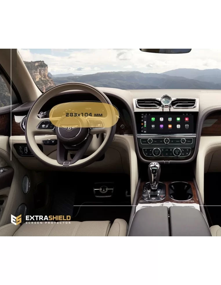  - BENTLEY - 宾利 Bentayga 2020 - 至今数字式车速表 ExtraShield 防尘罩 - 1 - 在 Tuneverse 购买宾利 Bentayga（2020 年至今）数字式车速表 ExtraShield 屏幕保护膜！让您的显示