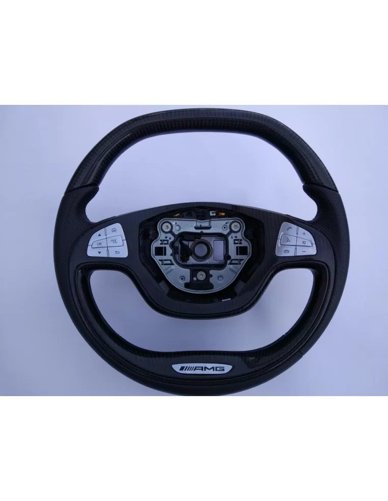  - Steering Wheels - Mercedes-Benz S-Class W222 Steering Wheel Carbon Leather - 1 - Upgrade your ride with the Mercedes-Benz S-C