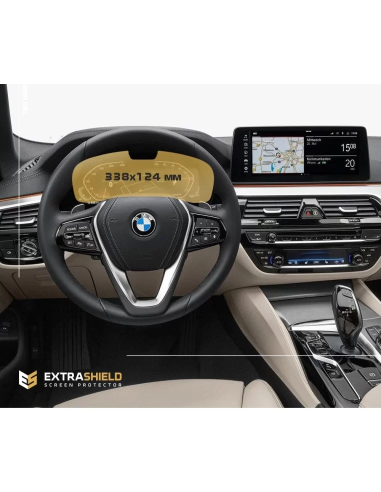  - BMW - BMW 5er (G30) 2020 - Heute Digitaler Tacho (mit Sensor) 12,3" 338,1?123,1 ? ExtraShield Screeen Protector - 1 - Schütze