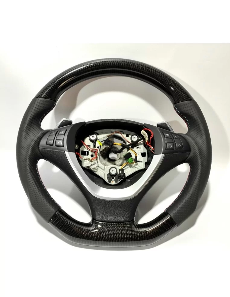  - Steering Wheels - 宝马 E70 E71 X5 X6 方向盘碳纤维皮革 M 套件 - 1 - 从 Tuneverse 购买宝马 E70 E71 X5 X6 方向盘碳纤维皮革 M 包！立即改变您的驾驶体验！✔️