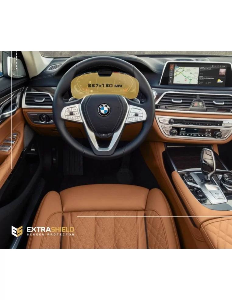  - BMW - BMW 7 Series (G11/G12) 2019 - представлено цифровий спідометр (з камерою) 12,3-дюймовий захисний екран ExtraShield - 1 