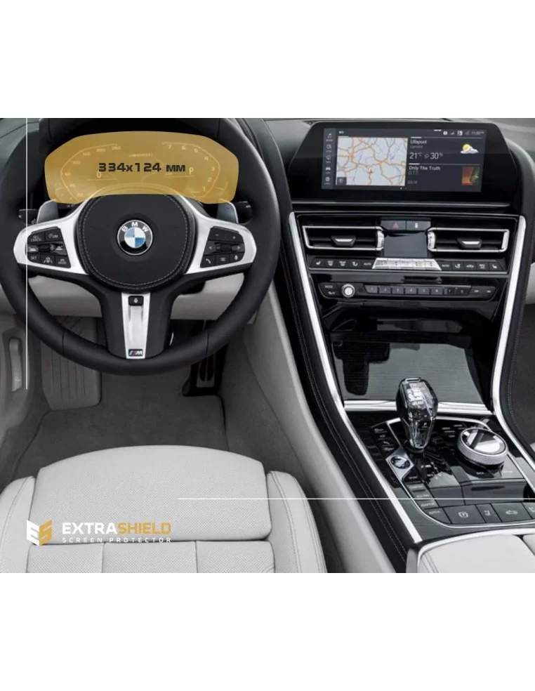  - BMW - BMW 8er (G14-16) 2018 - Heute Digitaler Tacho (ohne Sensor) 12,3" ExtraShield Screeen Protector - 1 - BMW 8er (G14-16) 