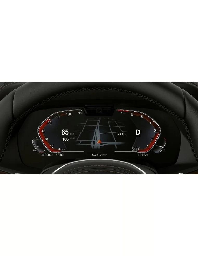  - BMW - BMW Serie 6 (G32) 2017 - 2020 Velocímetro Digital (con sensor) 12,3" ExtraShield Screeen Protector - 1 - Proteja su vel